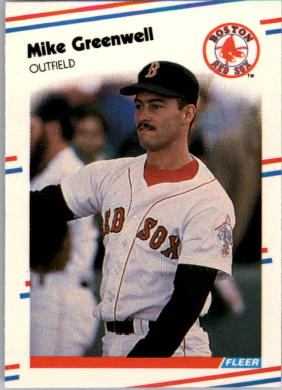 1988 Fleer Mini Baseball Cards 007      Mike Greenwell
